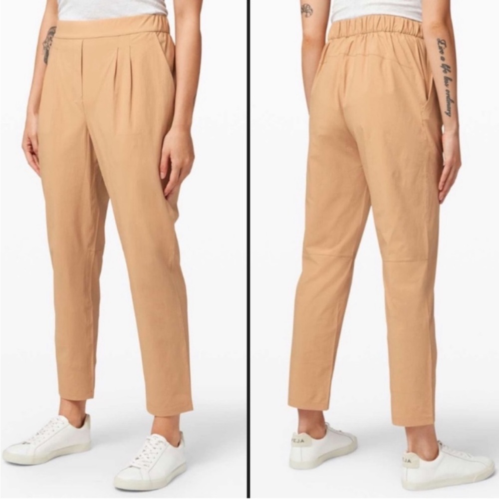 Lululemon Your True Trouser High Rise Pull on Straight Leg Cropped Pant 8